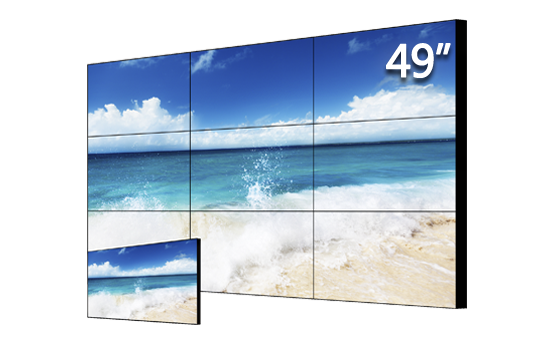 Đơn vị ghép màn hình LCD LED sáng cao 49 inch, khe hở 3,5 mm
